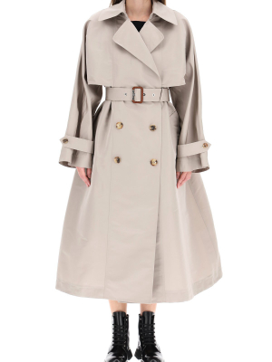 Alexander Mcqueen Dropped Sleeve Trench Coat