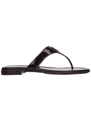 Prada Logo Thong Sandals