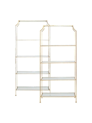 Chloe Silver Leaf Etagere