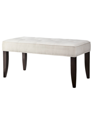 Roma Tufted End Of Bed Bench - Cream - Dorel Living