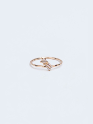 Diamond Shooting Star Ring