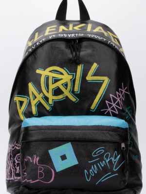 Balenciaga Explorer Graffiti Backpack