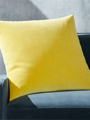 Pernell Velvet Yellow Pillow 23"