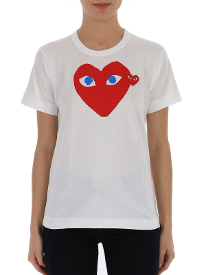 Comme Des Garçons Play Heart Logo Crewneck T-shirt