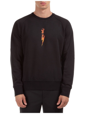 Neil Barett Flame Print Sweatshirt