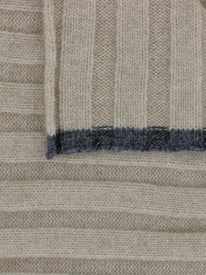 Brunello Cucinelli Ribbed Knit Scarf