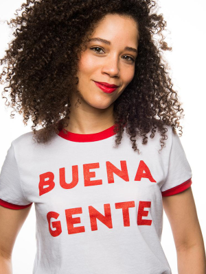 Buena Gente Ringer T-shirt (red)