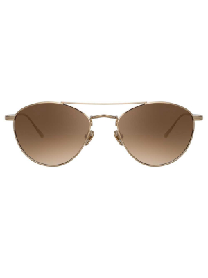 Linda Farrow Caine C7 Aviator Sunglasses