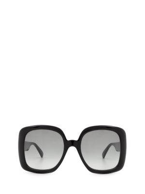 Gucci Eyewear Square Frame Oversized Sunglasses