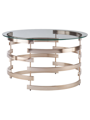 Bevmar Cocktail Table - Champagne - Aiden Lane