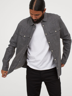 Cotton Denim Shirt