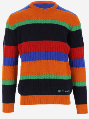 Etro Striped Crewneck Jumper