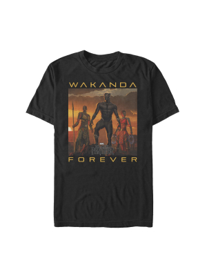 Men's Marvel Black Panther 2018 Wakanda Forever T-shirt