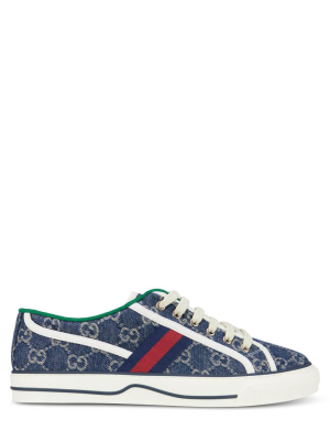 Denim Gg Gucci Tennis 1977 Sneakers