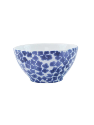 Vietri Viva Santorini Flower Cereal Bowl - Blue & White