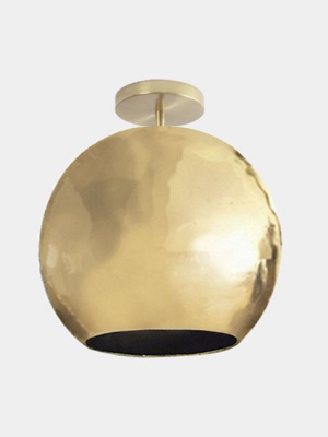 Mishal Semi-flush Ceiling Light - Brass