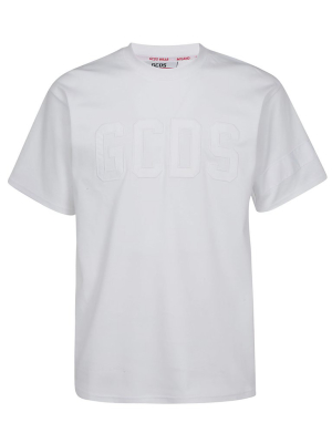 Gcds Logo Embroidered Crewneck T-shirt