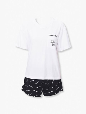 Shut Eye Tee & Shorts Pajama Set