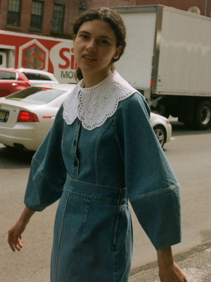 Denim Midi Skirt