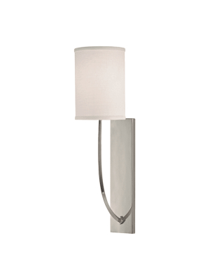 Colton 1 Light Wall Sconce Polished Nickel