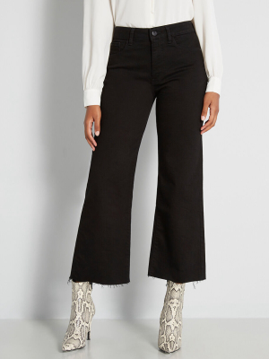 Icn Cropped Wide-leg Jeans