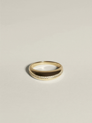 Form Ring I With Pavé Diamonds