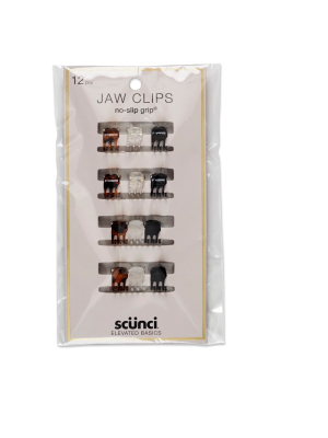 Conair Scunci Micro Mini No Slip Jaw Clips - 12pk