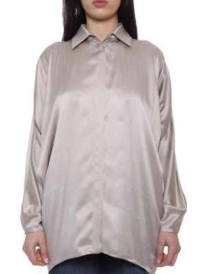 Max Mara Porfido Satin Loose Fit Shirt