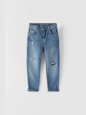 Premium Straight Leg Indigo Jeans