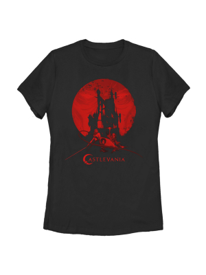 Women's Castlevania Blood Moon Silhouette T-shirt