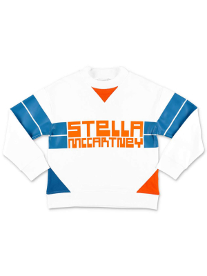 Stella Mccartney Kids Logo Oversized Sport Sweatshirt