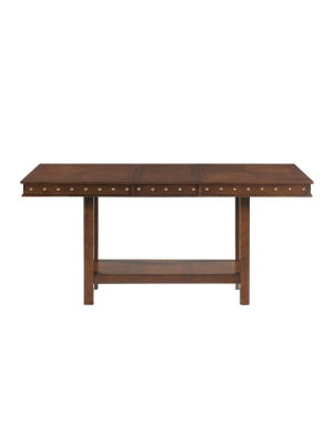 Pruitt Counter Dining Table Walnut - Picket House Furnishings