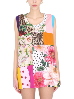 Dolce & Gabbana Patchwork Tank Top