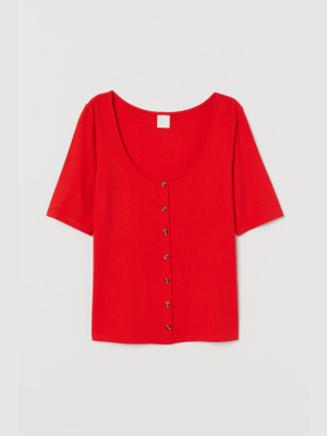 Scoop-neck Top