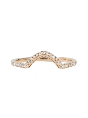 Pave Classica 14k Rose Gold Diamond Wedding Band