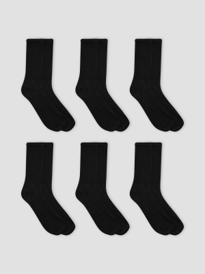 Men's Fruit Of The Loom Breathable 6pk Crew Socks - 6-12