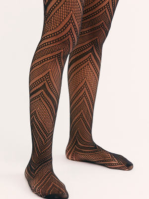 Chevron Knit Tights