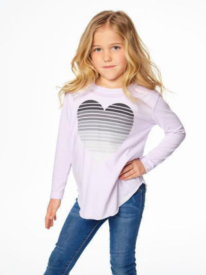 Chaser Kid Long Sleeve Heart Tee