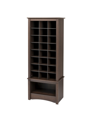 Tall Shoe Cubbie Cabinet Espresso - Prepac