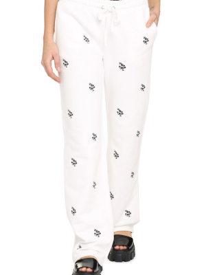 Redvalentino Clover Embroidered Sweatpants