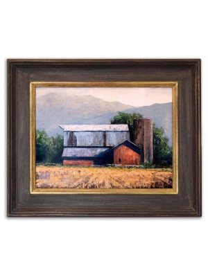 Layton Farmstead Oil On Artist Board