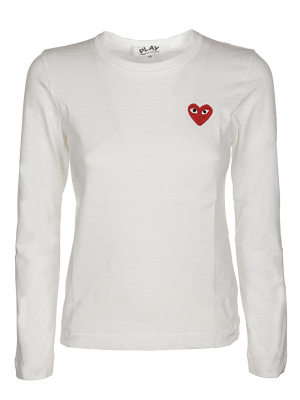 Comme Des Garçons Play Heart Logo Long-sleeve T-shirt