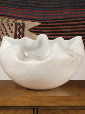 Global Views Cambrian Bowl Ivory/sand