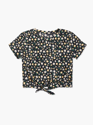 Girls Daisy Knotted Tee (kids)