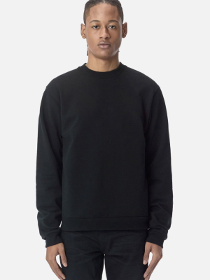 Cashmere Fleece Beach Crew / Black