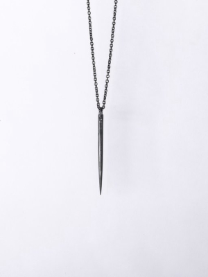 Spike Necklace (0.5 Ct, Single Ruby Slice, Ka+rub)