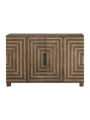 Layton Geometric Console Cabinet