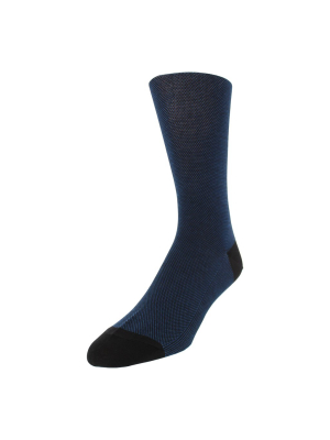 Men's Micro-dot Patterned Dress Socks - Black