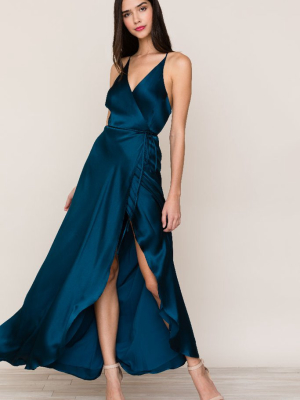 Rush Hour Silk Maxi Dress