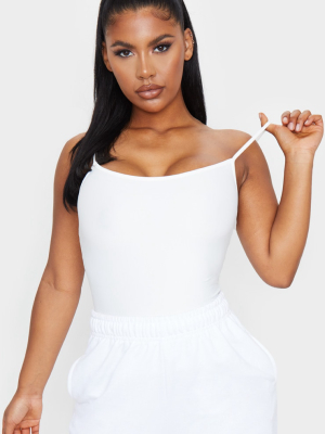 White Slinky Cami Top